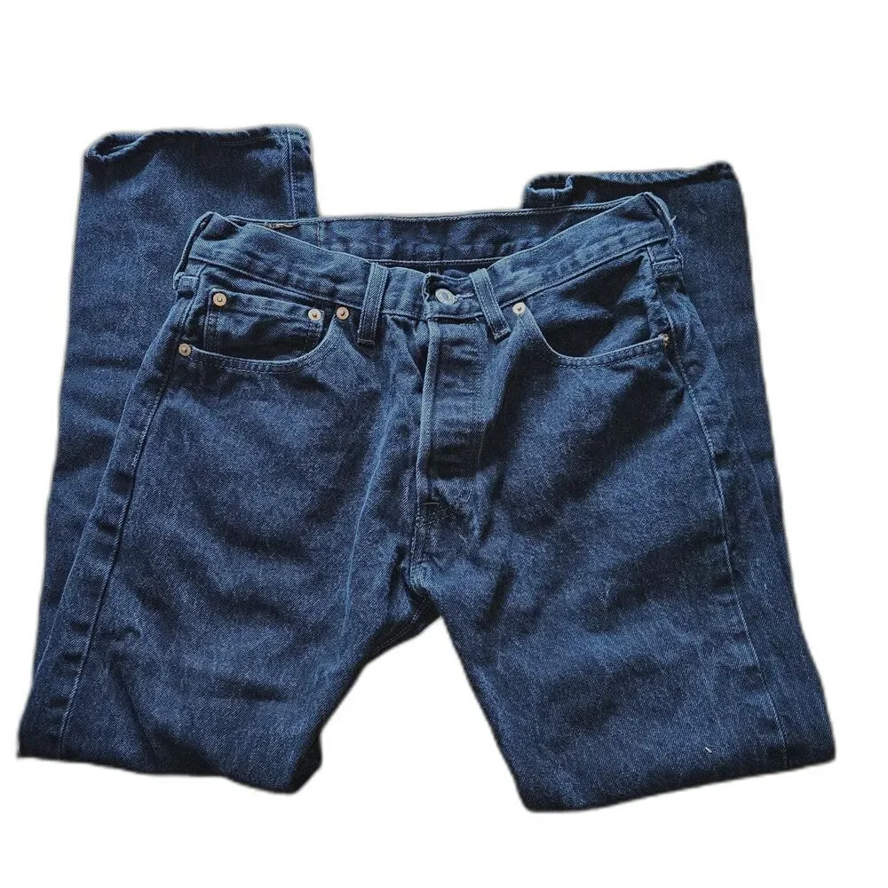 LEVI's 501 Black Button Fly Classic Jeans 31x30